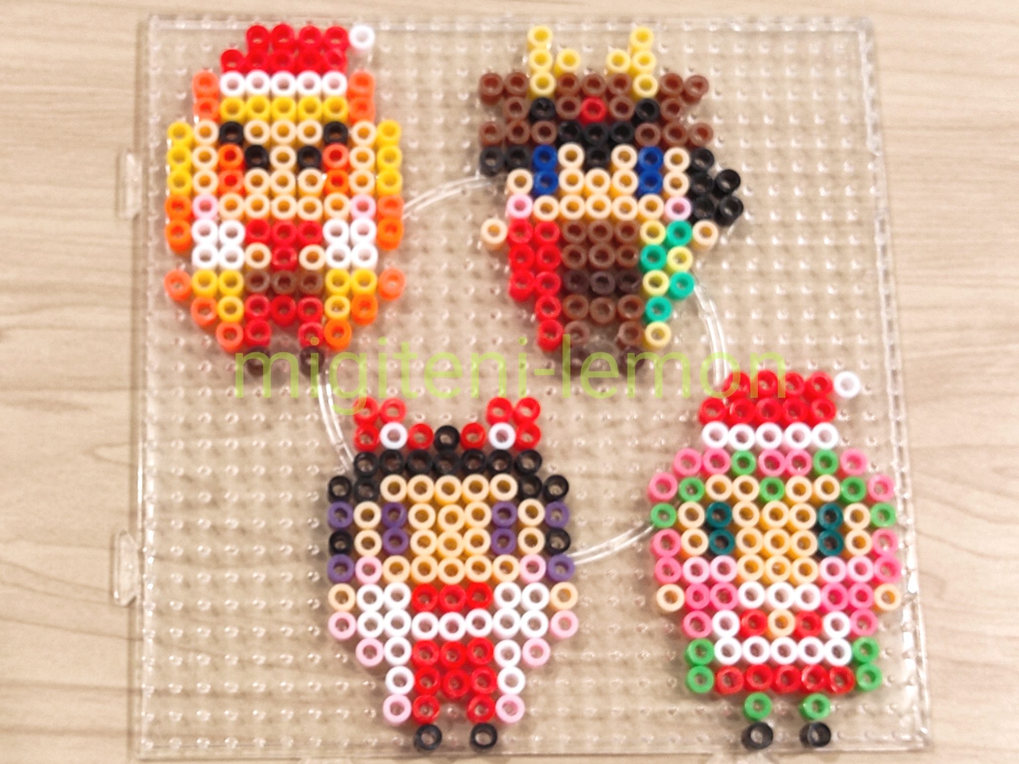 100均xmas鬼滅の刃アイロンビーズ柱１簡単作り方 Migiteni Lemon Com