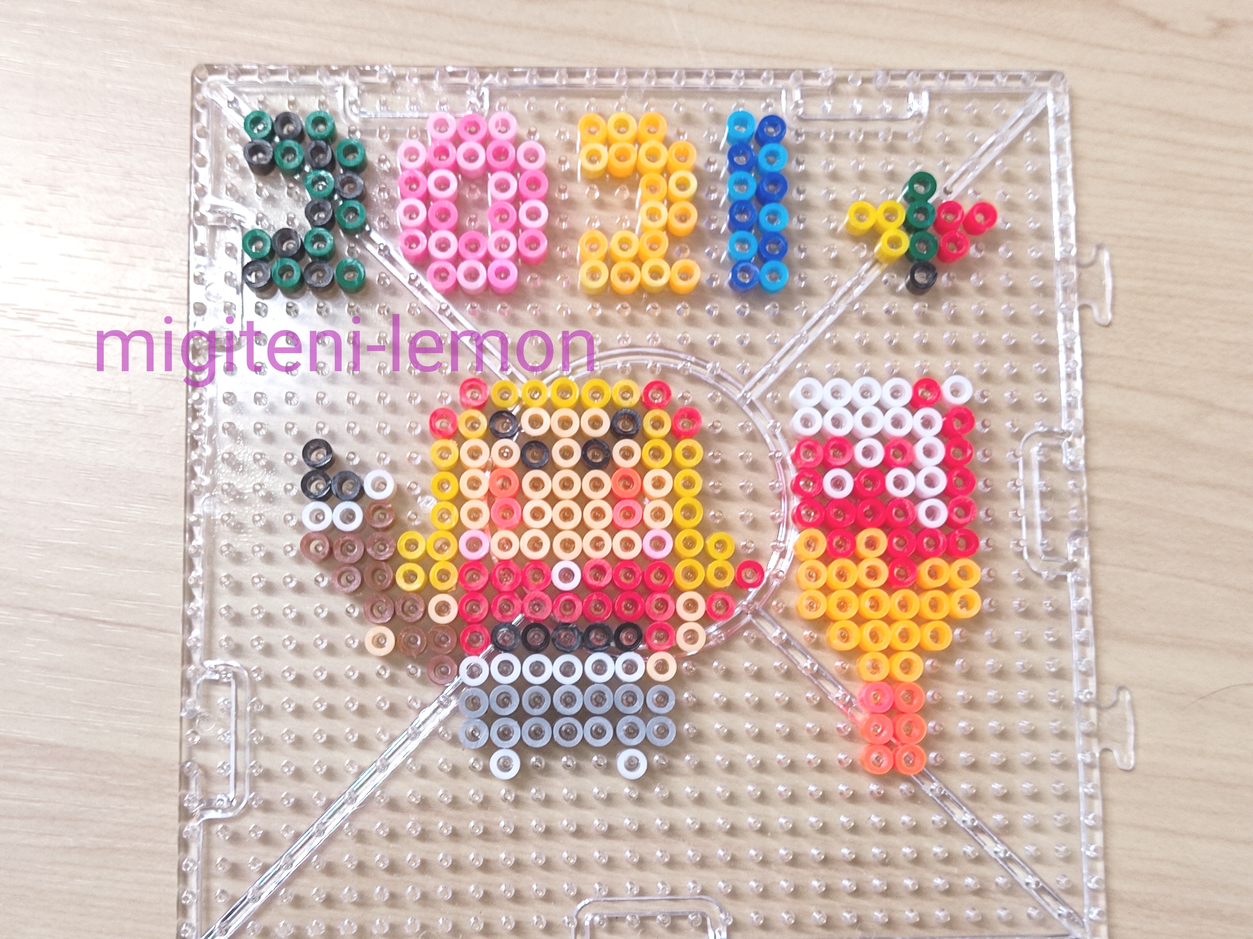 100均で煉獄さん正月 鬼滅の刃アイロンビーズ簡単作り方 Migiteni Lemon Com