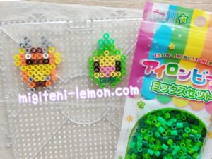 koroboshi-kricketot-subomi-budew-daiso-square-beads-pokemon