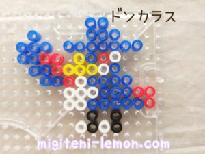 small-remake-donkarasu-honchkrow-pokemon-free-beads-zuan