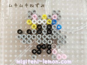 mukimuki-nezumi-kimetsu-yukaku-muscle-mouse-ninjyu-handmade-daiso-100kin-beads
