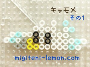 kyamome-wingull-square-pokemon-bdsp-handmade-daiso-beads-free-zuan
