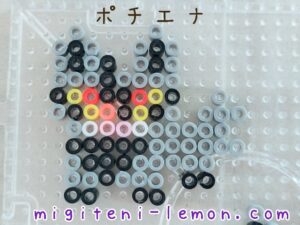 small-square-kawaii-pochiena-poocheyena-pokemon-handmade-beads-free-zuan-daiso-100kin