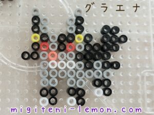 small-square-guraena-mightyena-pokemon-handmade-beads-free-zuan-iron-daiso-100kin
