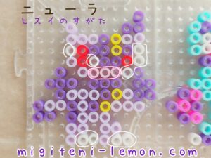 nyula-sneasel-kawaii-daiso-arceus-hisui-pokemon-handmade-beads-free-zuan