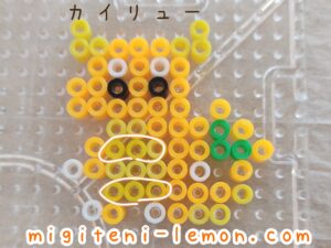 minkawaii-small-kairyu-dragonite-iron-beads-pokemon-free-zuan-daiso-handmade-square