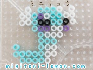 miniryu-dratini-dragon-iron-beads-pokemon-handmade-small-kawaii-free-zuan-square-daiso