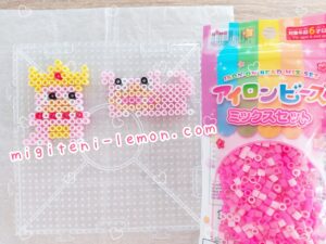 yadon-slowpoke-yadoking-slowking-pokemon-handmade-iron-beads-daiso-square-100kin