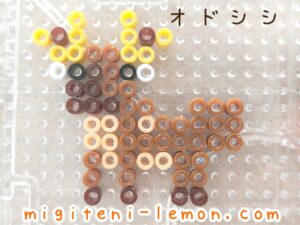 johto-kawaii-small-odoshishi-stantler-tonakai-christmas-pokemon-handmade-iron-beads-free-zuan-daiso-square