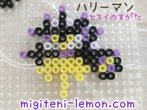 small-kawaii-haryman-overqwil-pokemon-arceus-hisui-iron-beads-free-zuan-daiso-square-handmade