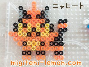 alola-small-nyaheat-torracat-kawaii-cat-pokemon-sunmoon-iron-beads-free-zuan-daiso-handmade