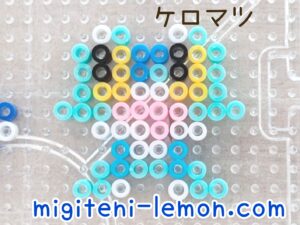 keromatsu-froakie-kawaii-frog-watertype-pokemon-unite-handmade-small-iron-beads-daiso-handmade-free-zuan