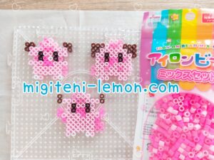 py-cleffa-pippi-clefairy-pixy-clefable-fairy-pink-pokemon-handmade-iron-beads-free-zuan-daiso-small-square