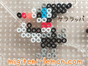 kawaii-kerarappa-trumbeak-small-pokemon-handmade-iron-beads-free-zuan-daiso-square