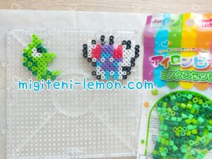 transel-metapod-butterfree-kawaii-pokemon-handmade-iron-beads-free-daiso-small-square