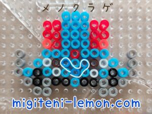 menokurage-tentacool-water-poison-kawaii-pokemon-handmade-iron-beads-free-zuan-daiso-square