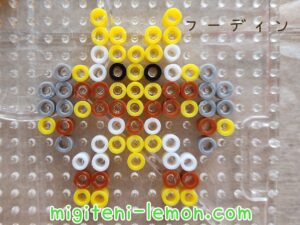 spoon-sinnoh-fudin-alakazam-yellow-pokemon-handmade-iron-beads-free-zuan-daiso-square-small-kawaii-fox