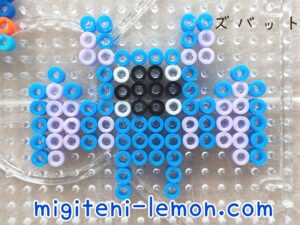 zubat-blue-bat-small-pokemon-handmade-blue-kawaii-iron-beads-free-zuan-daiso-square