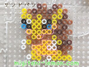 sandpan-sandslash-kawaii-pokemon-iron-beads-free-zuan-daiso-yellow-aromajiro-small-square