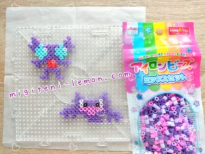 yamirami-sableye-ghost-haunter-pokemon-handmade-iron-beads-retake-small-square-daiso-kawaii-purple