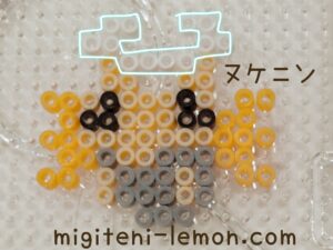 nukegara-nukenin-shedinja-kawaii-pokemon-bdsp-handmade-iron-beads-free-zuan-daiso-small-square-100kin