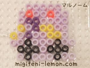 marunoom-swalot-poison-purple-pokemon-handmade-iron-beads-free-zuan-daiso-small-square-100kin-kids