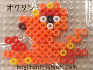 tsko-okutank-octillery-marutain-kawaii-pokemon-handmade-iron-beads-free-zuan-daiso-100kin-small-square-kids