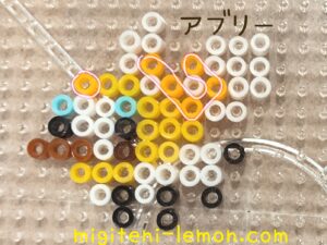 abuly-cutiefly-kawaii-bugsfairy-alola-pokemon-sun-moon-handmade-iron-beads-free-zuan-daiso-small-square-100kin-kids-yellow