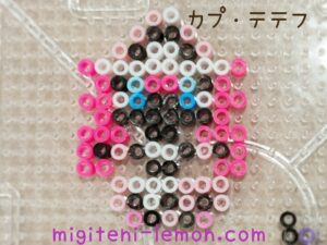 kaputetefu-tapulele-kawaii-alola-pokemon-sunmoon-handmade-iron-beads-free-zuan-daiso-small-square-kids-100kin-pink