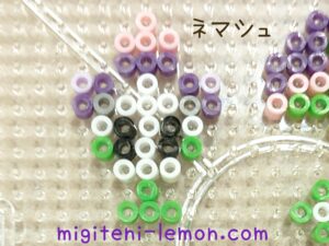nemasyu-morelull-pokemon-free-zuan-kawaii-kinoko-handmade-iron-beads-small-square-daiso-kids-100kin