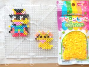 kaiketsu-zorori-mama-kawaii-handmade-iron-beads-daiso-small-square-100kin-kids-book