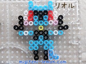 riolu-pokemon-kawaii-easy-handmade-iron-beads-daiso-small-square-100kin-free-zuan-blue-kids