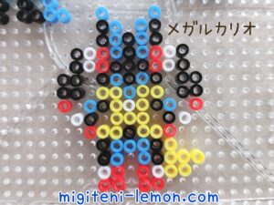 lucario-mega-alola-pokemon-sun-moon-kawaii-easy-handmade-iron-beads-daiso-small-square-100kin-free-zuan-blue-red-kids