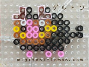 guruton-lechonk-pig-pokemon-sv-kawaii-handmade-iron-beads-free-zuan-daiso-small-square-new-2022-kids-100kin-black-brown