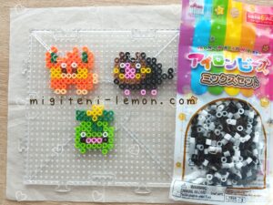 pamo-pawmi-guruton-lechonk-minibu-smoliv-pokemon-kawaii-handmade-iron-beads-character-sv-daiso-small-square-new-2022-kids-100kin