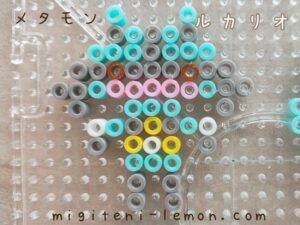 metamon-ditto-lucario-pastel-color-pokemon-handmade-iron-beads-free-zuan-100kin-daiso-small-square-kids-blue-kawaii