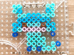metamon-ditto-glacia-glaceon-blue-pokemon-handmade-iron-beads-free-zuan-100kin-daiso-small-square-kids-kawaii