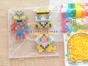 ultraman-decker-hane2-hanejiro-2022-kawaii-new-character-handmade-iron-beads-material-daiso-small-square-daiso-kids-yellow-100kin