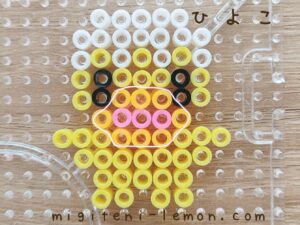 tabekko-doubutsu-yellow-chick-hiyoko-animal-biscuits-kawaii-daiso-handmade-small-square-iron-beads-100kin-baby-kids-ginbisu-free-zuan