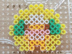 metamon-erufun-whimsicott-fairy-handmade-iron-beads-free-zuan-daiso-small-square-kids-100kin