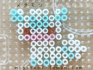 metamon-ditto-rokon-vulpix-alola-pokemon-handmade-iron-beads-free-zuan-100kin-daiso-small-square-kids-white-kawaii