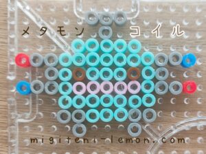 metamon-ditto-coil-magnemite-magnet-pokemon-kawaii-handmade-small-square-free-zuan-daiso-kids-pastel-color