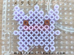 metamon-ditto-genga-pastel-color-purple-pokemon-handmade-iron-beads-100kin-free-zuan-kawaii-small-square-kids