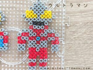 ultraman-red-colortimer-hanejiro-daiso-iron-beads-free-zuan-kawaii-small-square-handmade-100kin-kids