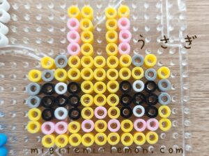 usagi-kawaii-handmade-iron-beads-100kin-free-zuan-daiso-small-square-kids-nagano-yellow-rabbit
