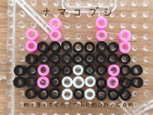 namakobushi-pyukumuku-bachinuni-black-pink-kawaii-pokemon-handmade-iron-beads-free-zuan-daiso-small-square-100kin-kids