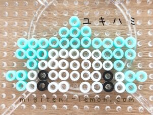 yukihami-snom-kawaii-pokemon-iron-beads-handmade-free-zuan-daiso-small-square-100kin-kids-white