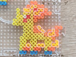 gallop-rapidash-kawaii-pokemon-fire-iron-beads-free-zuan-daiso-small-square-100kin-kids-yellow-orange