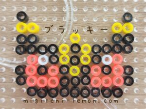 blacky-umbreon-dark-pokemon-handmade-kawaii-face-iron-beads-100kin-free-zuan-daiso-small-square-yellow-black-kids