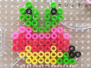 kajicchu-applin-apple-pokemon-galar-kawaii-dragon-iron-beads-free-zuan-daiso-handmade-small-square-green-pink-red-100kin-kids